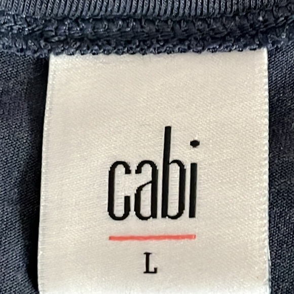 Cabi Tempt V Neck Dolman Sleeve Tee in Navy - Size Large - Picture 5 of 8